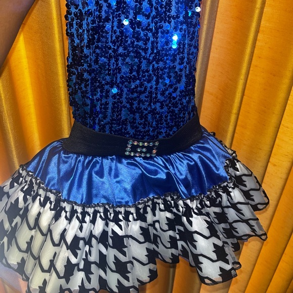 Royal blue dance costume